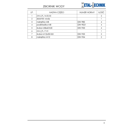 Części zamienne - Zamiatarka PL